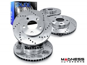 Jaguar XJ Brake Rotors (2) - Front - R1 Concepts - eLINE - Drilled - 3.0L Jaguar XJ Brake Rotors (2) - Front - R1 Concepts - eLINE - Drilled - 3.0L